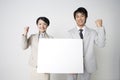 Japanese office workers Royalty Free Stock Photo