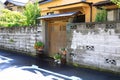 Japanese old style house gate in kamakura. Royalty Free Stock Photo