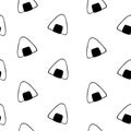 Japanese onigiri seamless pattern