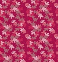 Japanese Overlap Wild Leaf Vector Seamless Pattern