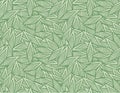 Japanese Overlapping Leaf Vector Seamless Pattern