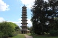 The Japanese Pagoda in Kew Botanical Gardens London