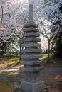 A Japanese pagoda sculpture