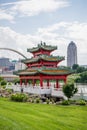 Japanese Pagoda Zen Garden Royalty Free Stock Photo