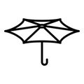 Japanese paper umbrella icon, outline style Royalty Free Stock Photo