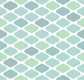 Japanese Pastel Diamond Scale Vector Seamless Pattern