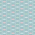 Japanese Pastel Hexagon Net Vector Seamless Pattern