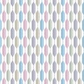 Japanese Pastel Hexagon Stripe Vector Seamless Pattern