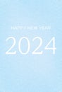 Japanese Pattern New YearÃ¢â¬â¢s Card without Chinese Zodiac Sign, Japanese Pattern Background with Year 2024 Lettering