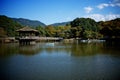 Japanese pavillion in nara japan Royalty Free Stock Photo