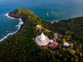 Japanese Peace Pagoda Buddhist temple in Sri Lanka Royalty Free Stock Photo