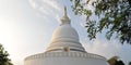 Japanese Peace Pagoda at Rumassala, Galle, Sri Royalty Free Stock Photo