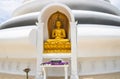 Japanese Peace Pagoda In Rumassala, sri lanka. Royalty Free Stock Photo