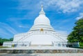 Japanese Peace Pagoda In Rumassala, Sri Lanka Royalty Free Stock Photo