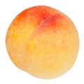 Japanese peach Momo isolated on white background. Royalty Free Stock Photo