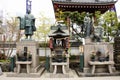 Japanese people praying buddha god and angel statue of Marishiten Tokudaiji Temple in Ameyoko Market at Ueno in Tokyo, Japan Royalty Free Stock Photo