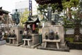 Japanese people praying buddha god and angel statue of Marishiten Tokudaiji Temple in Ameyoko Market at Ueno in Tokyo, Japan Royalty Free Stock Photo