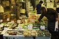 Japanese people sale food for people and travelers on street in Royalty Free Stock Photo