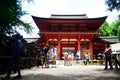 Japanese people and traveler foreigner walking to inside Kasuga