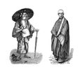 Japanese pilgrim | Antique Ethnographic Illustrations