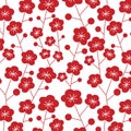 Japanese plum pattern