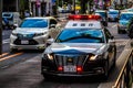 Japanese police car on a street of Tokyo