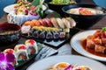 Japanese preparation of food starts with presentation Royalty Free Stock Photo