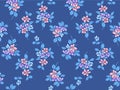 Japanese Pretty Bouquet Vector Seamless Pattern