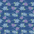 Japanese Pretty Bouquet Vector Seamless Pattern