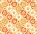 Japanese Pretty Flower Vector Seamless Pattern