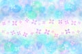 Japanese purple hydrangea flower abstract or pastel watercolor paint background