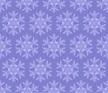 Japanese Purple Snowflake Vector Seamless Pattern