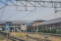 a Japanese Railway system in kyoto, japan 2 Nov 2013 Royalty Free Stock Photo