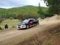 Japanese rally car Mitsubishi Lancer EVO IX - Greece Royalty Free Stock Photo