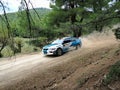 Japanese rally car Mitsubishi Lancer EVO IX - Greece Royalty Free Stock Photo