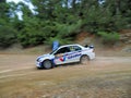 Japanese rally car Mitsubishi Lancer EVO IX - Greece Royalty Free Stock Photo