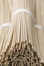 Japanese raw soba noodles bundles