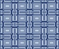 Japanese Rectangle Maze Vector Seamless Pattern Royalty Free Stock Photo