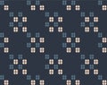 Japanese Rectangle Motif Vector Seamless Pattern Royalty Free Stock Photo