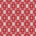 Japanese Rectangle Net Line Vector Seamless Pattern Royalty Free Stock Photo