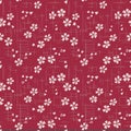 Japanese Red Cherry Blossom Flowers Pattern Royalty Free Stock Photo