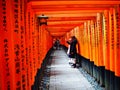 Japanese Red Gates Torii Royalty Free Stock Photo