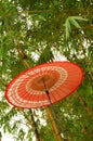 Japanese Red Umbrella Royalty Free Stock Photo