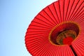 Japanese red umbrella Royalty Free Stock Photo