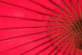 Japanese red umbrella close up Royalty Free Stock Photo