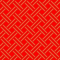Japanese Red Weaving Pattern