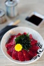 Japanese Rice with Maguro Royalty Free Stock Photo