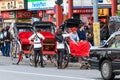 Japanese rickshaw Jinrikisha in Tokyo, Japan