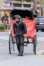 Japanese rickshaw Jinrikisha in Tokyo, Japan