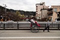 Japanese rickshaw tourist at Takayama